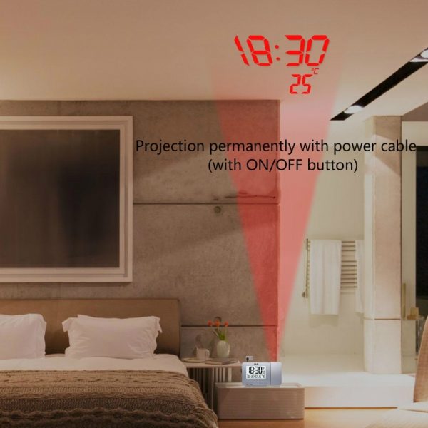 Projection Alarm Clock Function Backlight