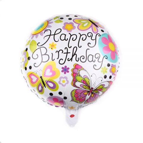 Round Foil Balloon Happy Birthday