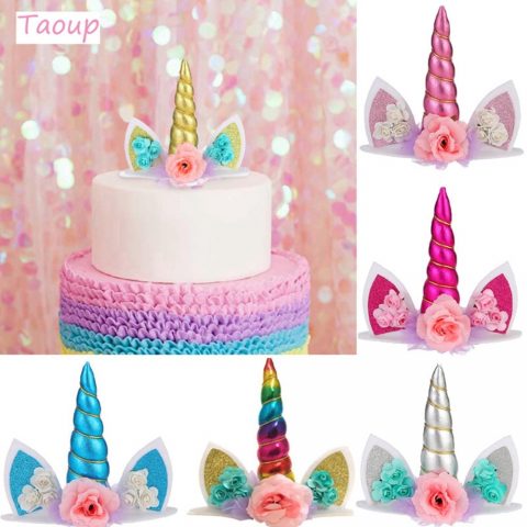 Unicorn Party Supplies Cake Topper
