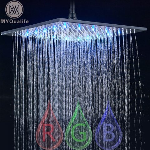 Rainfall Shower Head LED Light