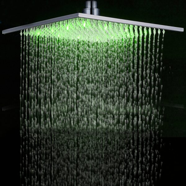 Rainfall Shower Head LED Light