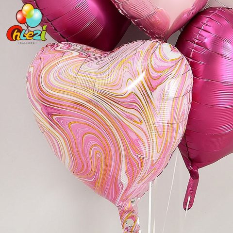 Star Heart Helium Balloon