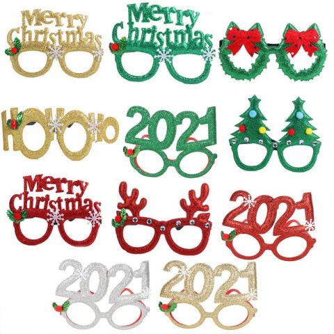 Christmas Decoration Glasses Frame