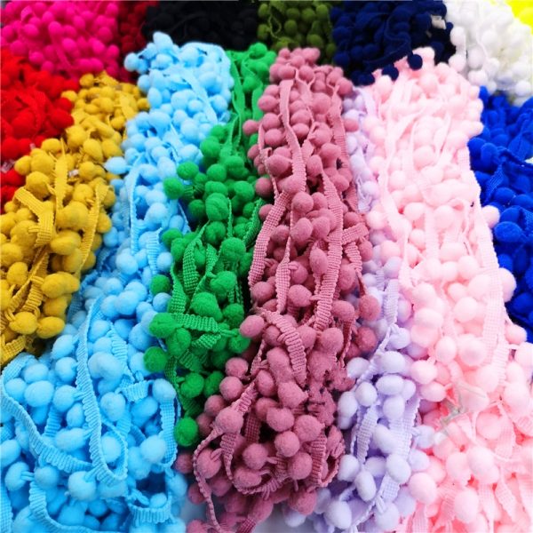 Pom-pom Lace Colorfulness Ribbon
