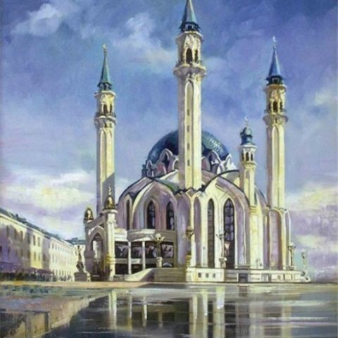 Diamond Painting Round Square Mosque